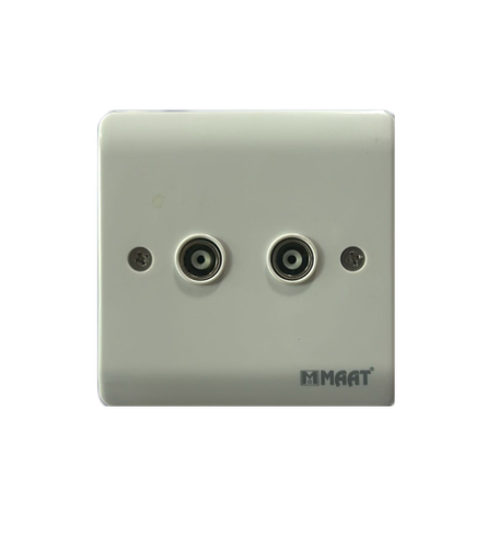[SWS-ZW-004] TV/COAXIAL SOCKET DOUAL 
Box Code:   Z433