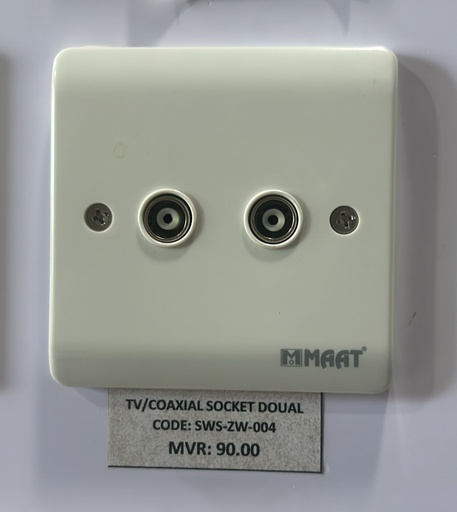 [SWS-ZW-004] TV/COAXIAL SOCKET DOUAL 
Box Code:   Z433
