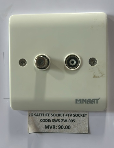 [SWS-ZW-005] 2G SATELITE SOCKET WHITE +TV SOCKET
Box Code:  Z468