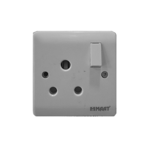 [SWS-ZW-003] 15A 1 GANG SWITCH SOCKET ROUND PIN
Box code:  Z429