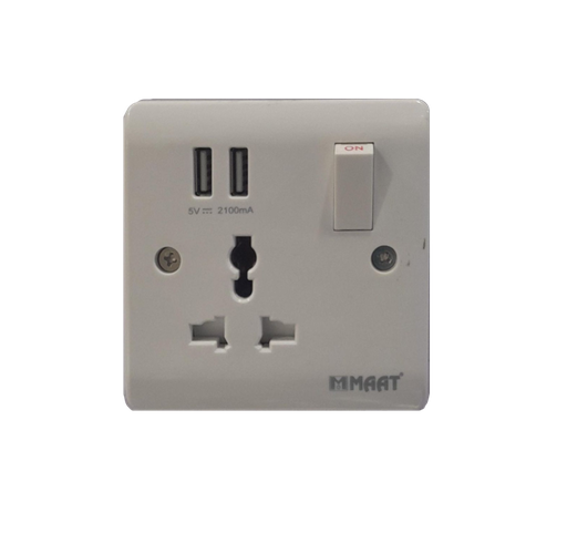 [SWS-ZW-009] 13A 1 GANG SWITCH UNIVERSAL SP 2.1 USB
Box Code: Z769