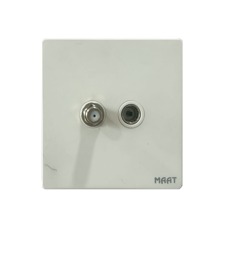 [SWS2-QW-002] 2 GANG SAT &TV SOCKET WHITE
Box Code: MET-Q5WXTV/BLTV
