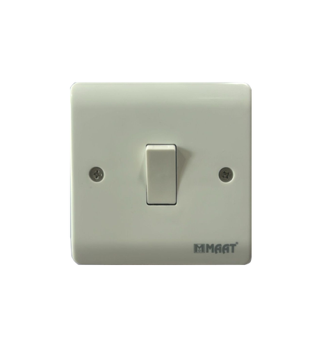 [SW1-ZW-001] 1 GANG 1 WAY SWITCH WHITE 
 Box Code: Z301