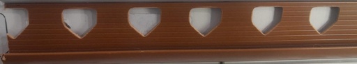 [BR-611] PVC Corner Trim 0.8 x 200cm, Brick