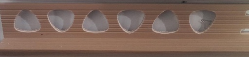 [BR-623] PVC Tile Trim 1.0 x 200cm, Oak Walnut