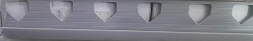 [BR-628] PVC Trim 8mm x 2m, Dark Gray
