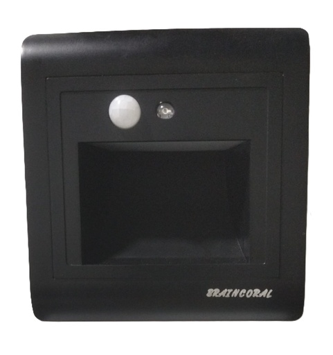 [BR-979] Foot Light - With Sensor, AC220V/50HZ,  Power 0.8W, Black MRT203-M20G 86X89mm 18RMB