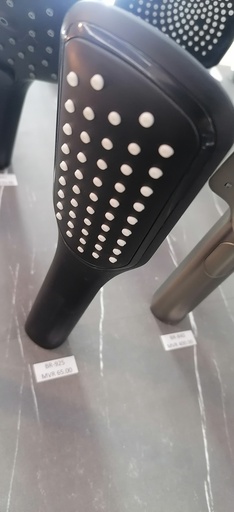 [BR-925] Hand shower, ZD3210B, black without chrome edge