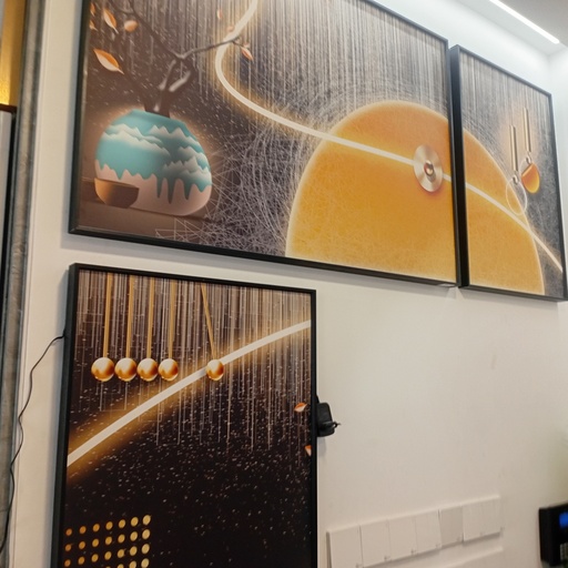 [BR-768] Painting Canvas - Aluminum Frame, AK-4094 50*70 + 100*70 + 50*70