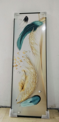 [BR-765] Painting Canvas - Aluminum Frame + Glass Surface, PRO-356 150*50