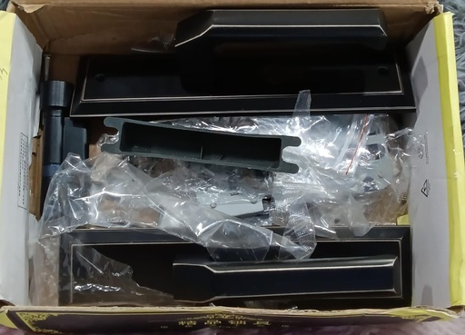 [BR-94] Royal Door Handle Black Aluminum + copper