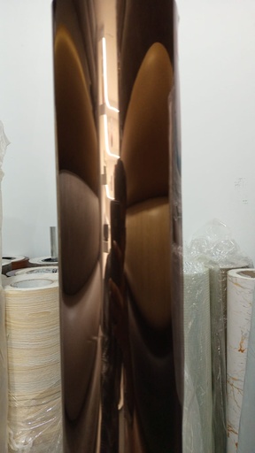 [BR-229] "Tea silver#，sticking wallpaper Thickness: 0.07mm
Size:  1.22*50M"