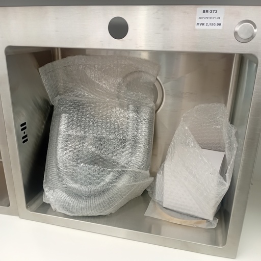 [BR-373] 47700401BN#, Square single sink, brush nickel, 500*470*215*1.2S