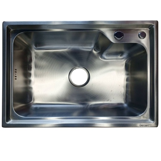 [BR-378] Single sink, brush nickel 47701101BN#, 620*430*210*1.0S Spillway sewer pipe 304 SS launching head