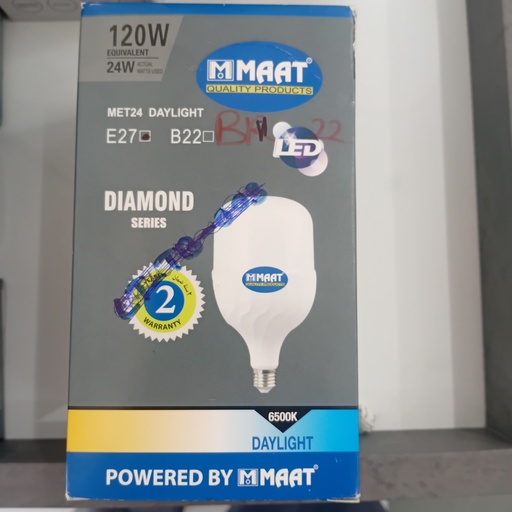 [B-22] BULB LIGHT  24W  E27                                                                     DAY LIGHT / BIG THREAD
B-22