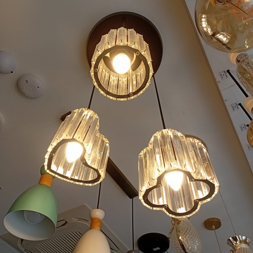 [BR-24] Chandelier Three Lamps A2-10