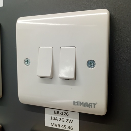 [BR-126] MAAT Z304 10A 2GANG 2 WAY SWITCH