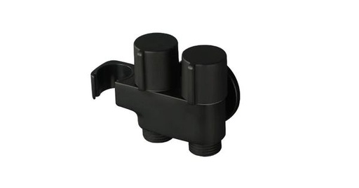 [BR-858] Shower Bracket Material :Brass - 80771B - Black