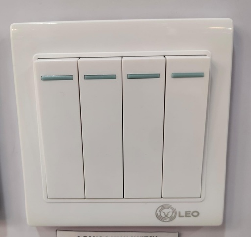 [BR-161] Switch - 4gang 2way LK4007 86x86mm 10A250V