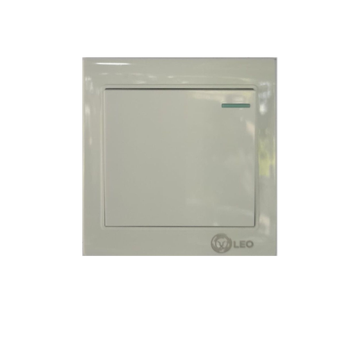 [BR-155] Switch -1gang 2way pure white color LK4002 86x86mm 10A250V