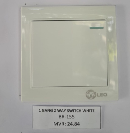[BR-155] Switch -1gang 2way pure white color LK4002 86x86mm 10A250V