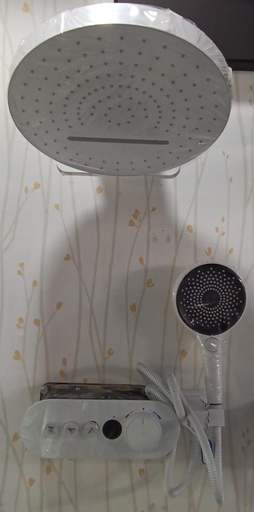 [BR-833] Thermostatic shower set, 3-function shower body with emmbeded box