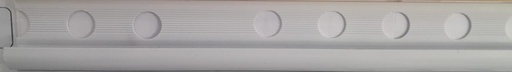 [BR-1095] Tile trim Powder  coating white TYA390