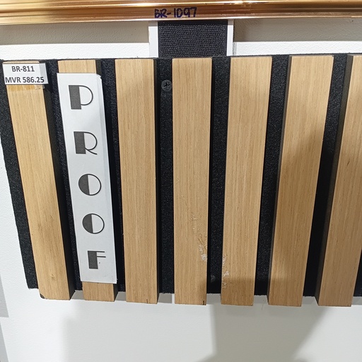 [BR-811] wooden acoustic wall panel (After UV) (One side) - 320*21*2700 - 101 - Oak