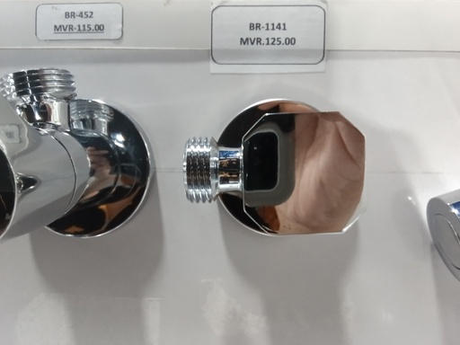 [BR-1141] 81776W#, Angle Valve, brass material,chrome color,