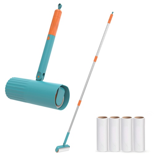 [BR-1151] Long Hair sticking device, without base,including 1roll paper Color: pink, green Size: 16x120cm