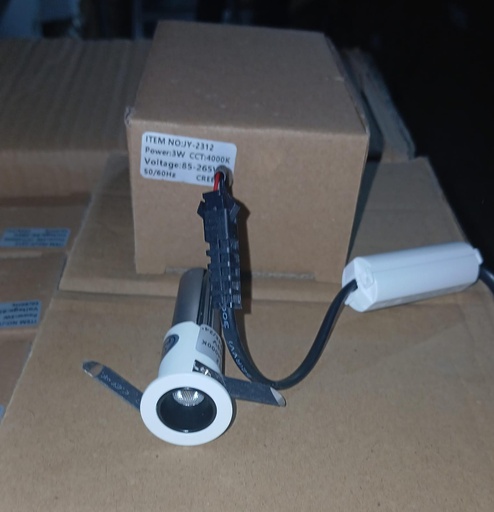 [BR-1156] "LED：CREE
Power:3W CCT: 2000K C.R.I:  90Ra
Size：Ф24*H65mm Cutting：Ф20mm JY-2312 CCT4000K"