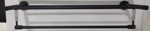 [BR-1168] Towel Holder - Triple Black