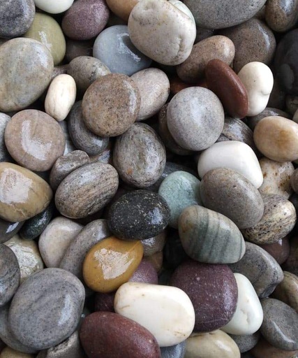 [BR-588] Green & Brown Mixex Pebbles