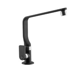 [BR-1350] Watertec - Pillar Sink Tap L106 C Kasumi WTC FST-L01F60-0WXWHC (BLACK)