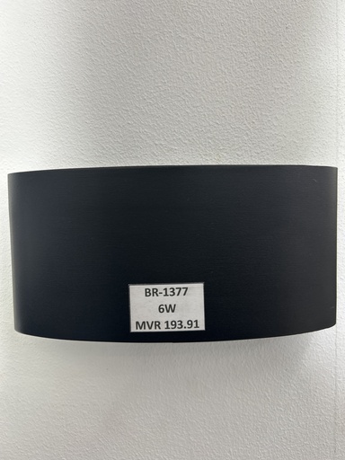 [BR-1377] Outdoor light 1042-6#, 6W, 4000K, AC85-265V, Aluminium+PS lens, 170*80*40mm, Black