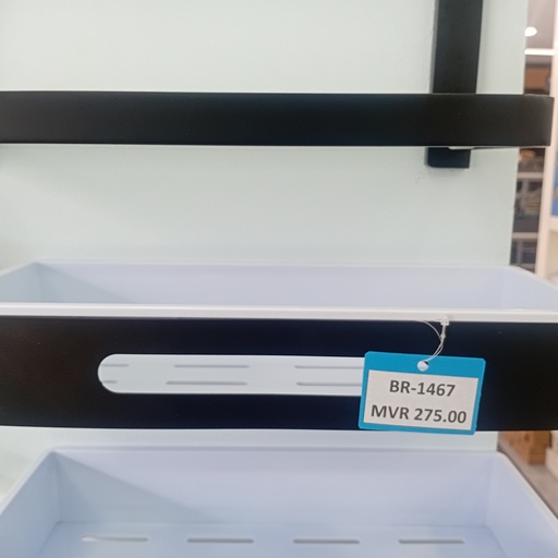 [BR-1467] Bathroom Basket - SS, Chrome, AB872 BLK