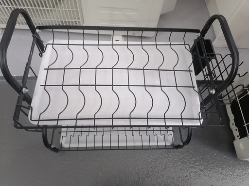 [BR-1470] Kitchen Shelf - SS, Black, NT-834