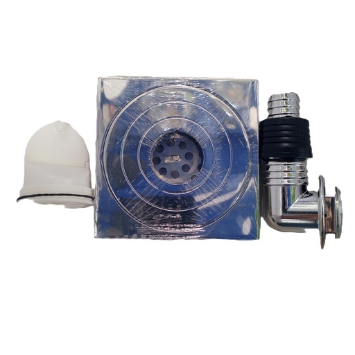 [BR-1481] Floor Drain, SS, Black