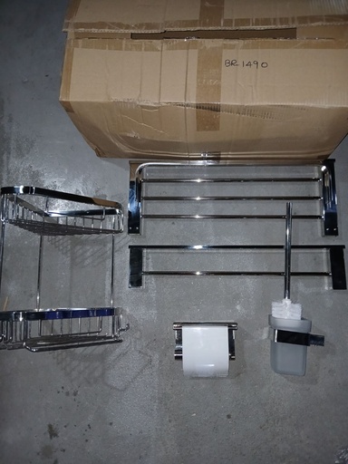 [BR-1490] Bathroom accessories, Polish, SS