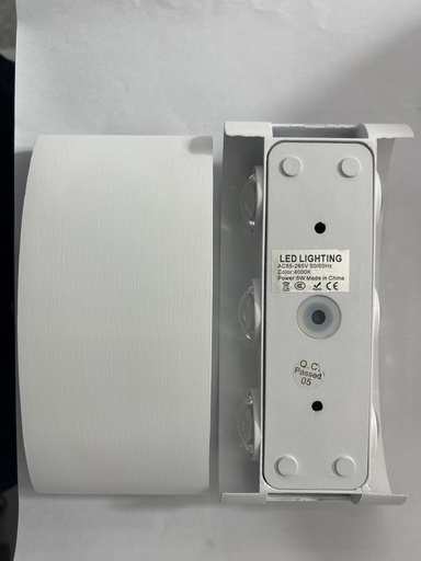 [BR-1565] Outdoor light 1042-6#, 6W, 4000K, AC85-265V, Aluminium+PS lens, 170*80*40mm, White