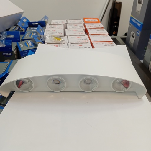 [BR-1568] Outdoor light 1042-8#, 8W, 4000K, AC85-265V, Aluminium+PS lens, 220*80*45mm, White