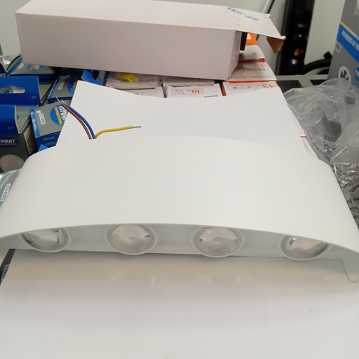 [BR-1569] Outdoor light 1042-8#, 8W, 6000K, AC85-265V, Aluminium+PS lens, 220*80*45mm, White