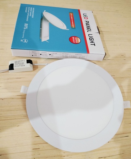 [BR-1627] Slim Round Panel, LED, 6500K, 18W, 220mm long