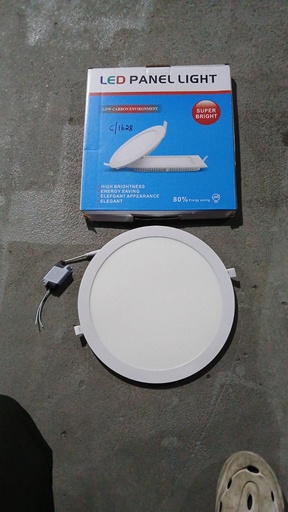 [BR-1628] Slim Round Panel, LED, 6500K, 24W, 295mm long