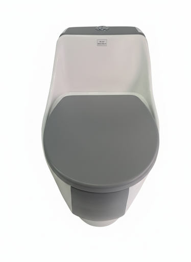 [BR-1697] Toilet Seat - Siphonic, One Piece Type, 680*440*630MM, S-Trap 300MM, Grey