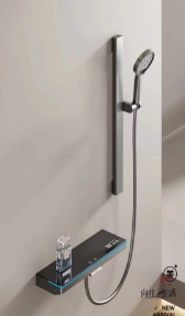 [BR-1728] Shower Set 3028 Grey, 2-Functions Shower Mixer