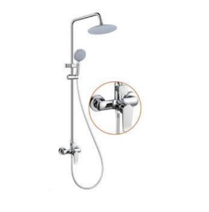[BR-1746] Shower Set H9001 (3-functions) Copper body, SS Pipe 1.5m ABS Hand & Headshower 