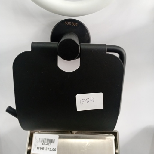 [BR-1759] Paper Holder - Black Polish - 9829