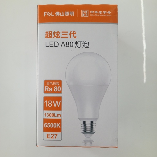 [BR-1824] LED Light E27, 18W, 6500K Brand: FSL
