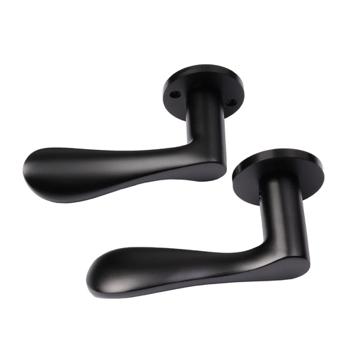 [BR-1859] Door Handle With Lock, AA94-550B#, BLACK